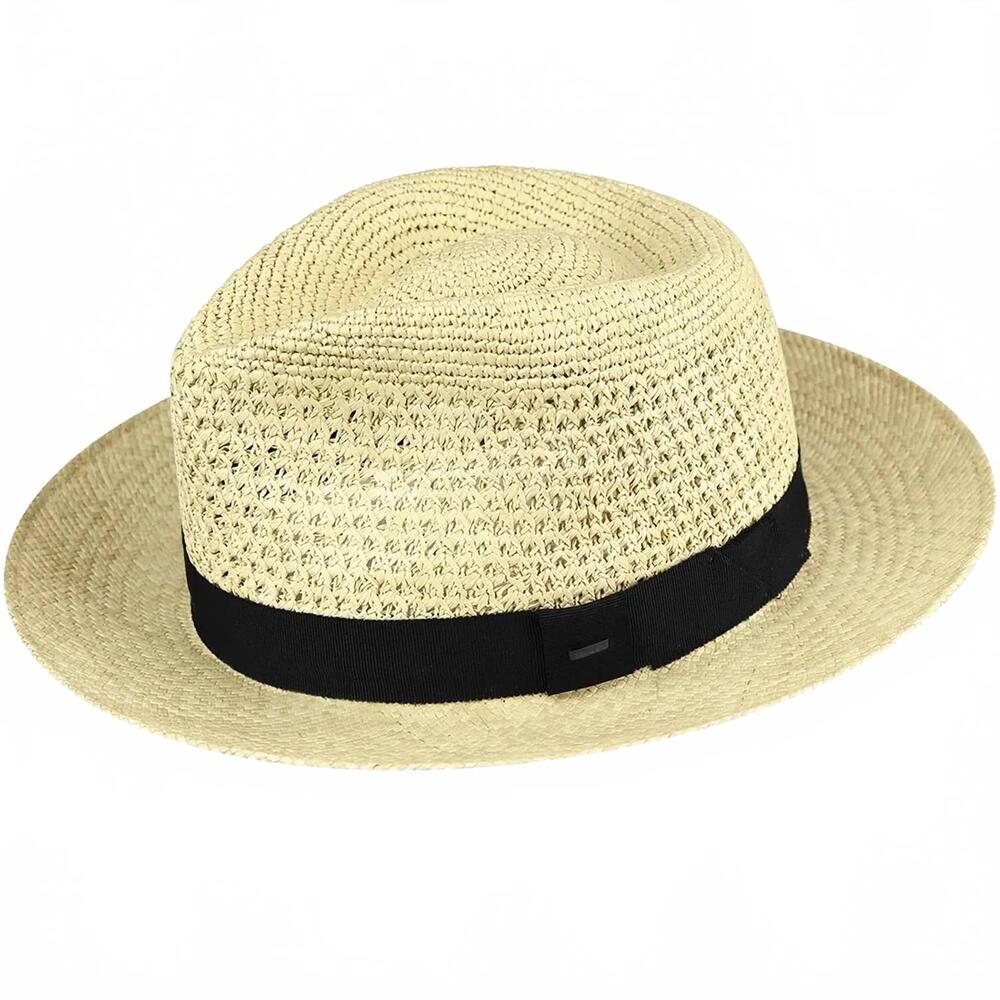 NEW BAILEY OF HOLLYWOOD men's genuine toquilla palm fedora in natural